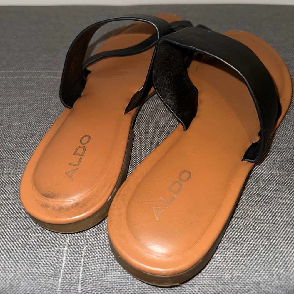 Black Aldo Sandals